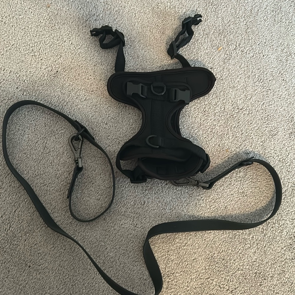 Dog harnesss and leash- never used